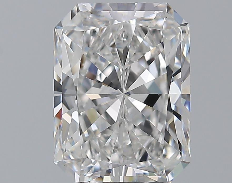 3.50ct F VS2 Rare Carat Ideal Cut Radiant Diamond
