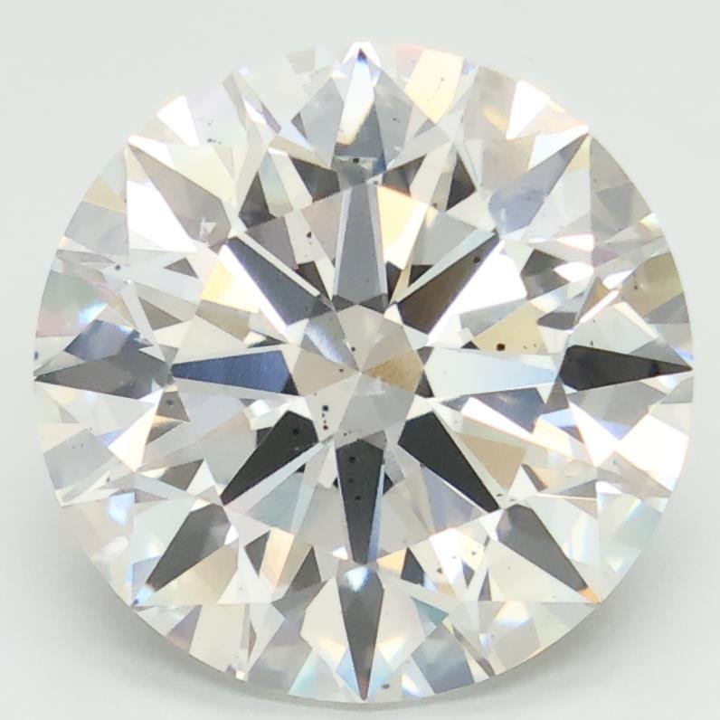 6.40ct F SI1 Rare Carat Ideal Cut Round Lab Grown Diamond