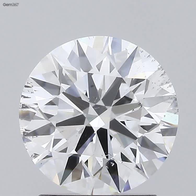 1.69ct F SI1 Rare Carat Ideal Cut Round Lab Grown Diamond