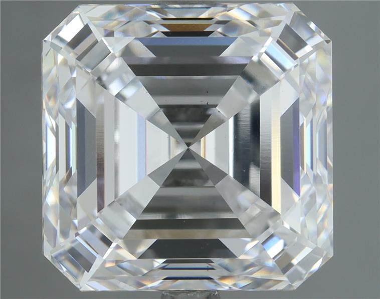 7.06ct F VS1 Rare Carat Ideal Cut Asscher Lab Grown Diamond