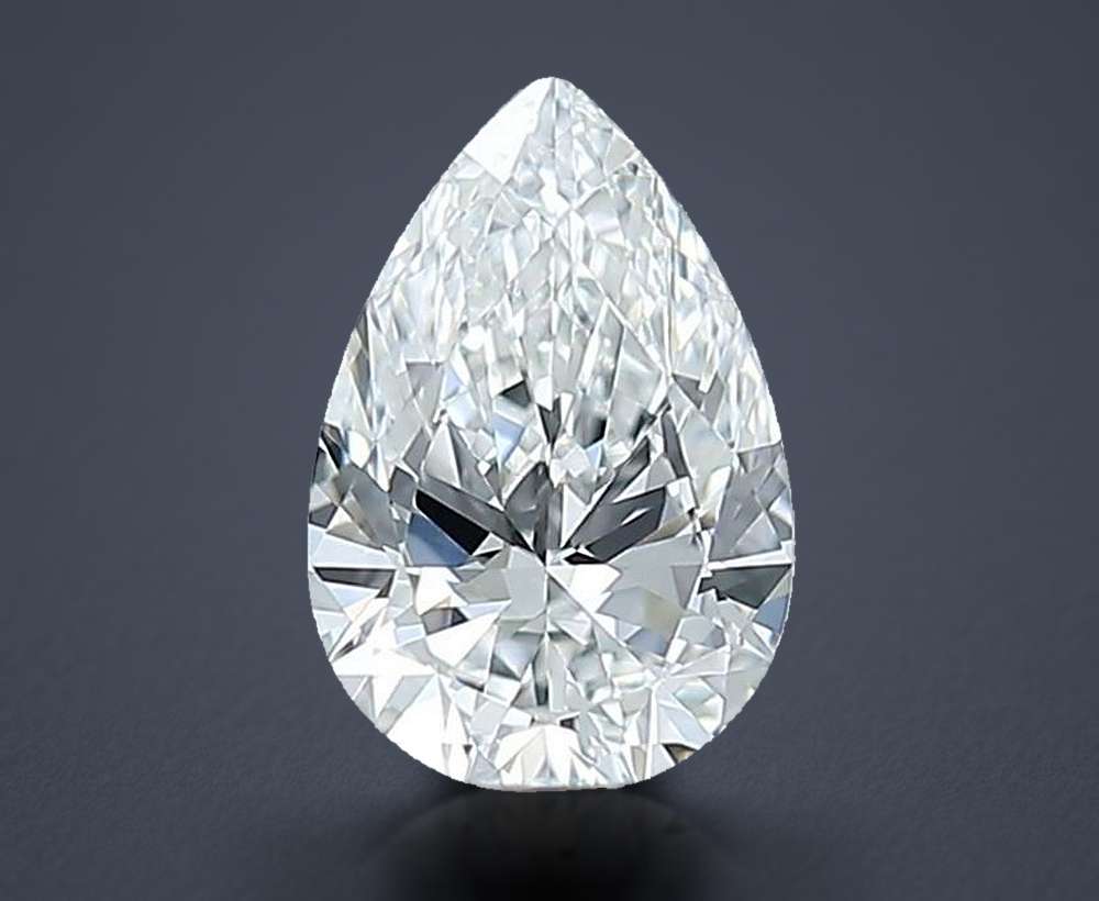 0.50 Carat Pear Natural Diamond