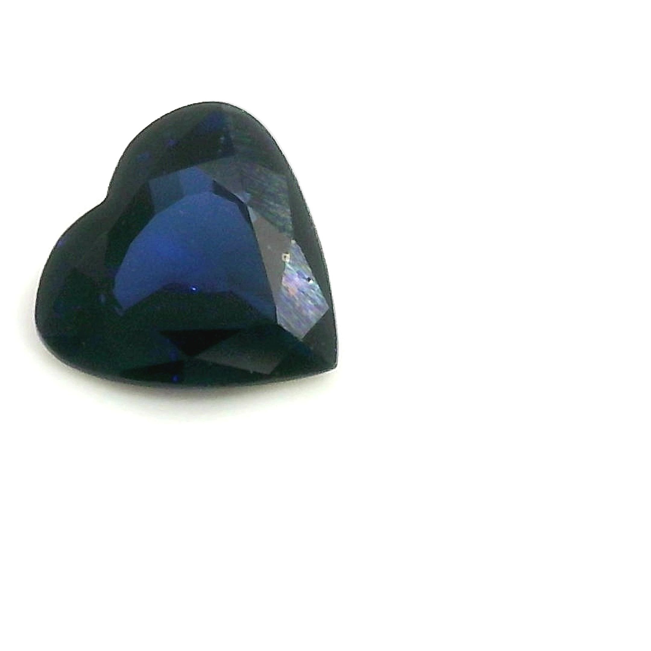 0.48 Carat Blue Heart Sapphire