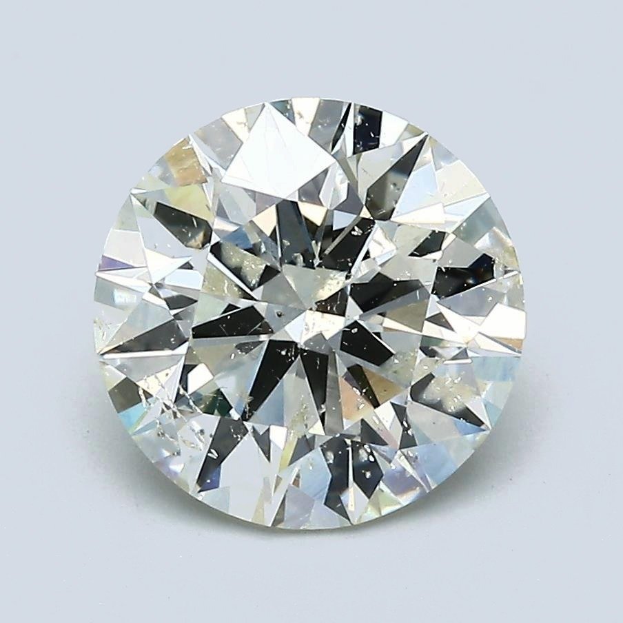 2.57ct K SI2 Rare Carat Ideal Cut Round Diamond