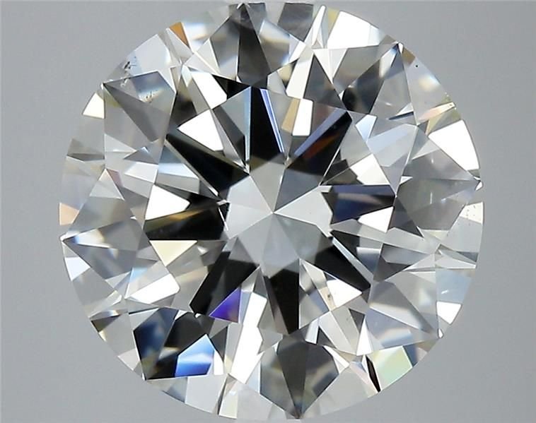 5.20ct J VS2 Rare Carat Ideal Cut Round Diamond