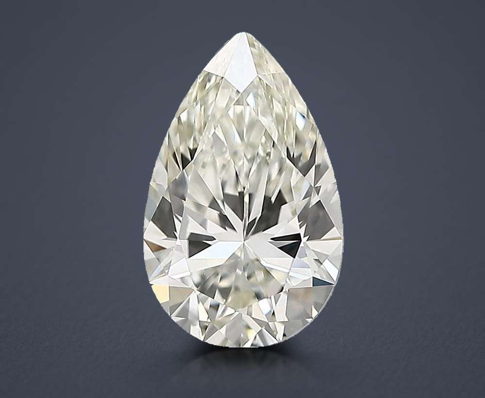 3.02 Carat Pear Natural Diamond