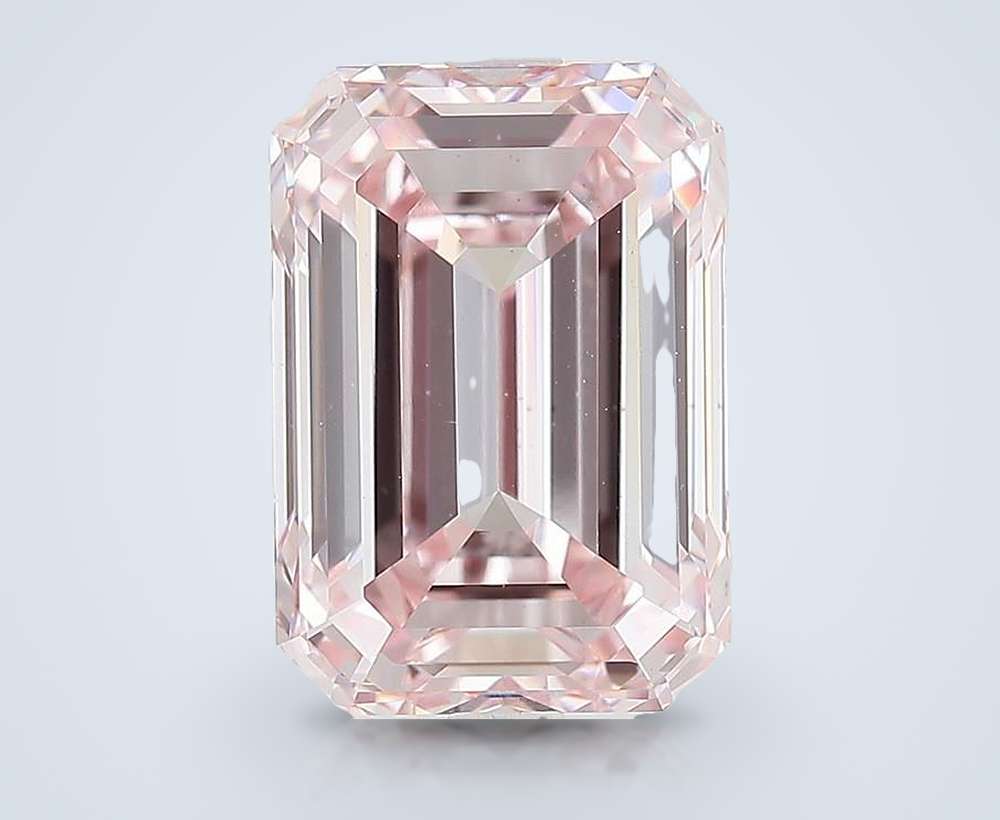 7.34 Ct. Fancy Pink Emerald Lab Diamond
