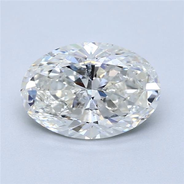 2.01ct H SI2 Rare Carat Ideal Cut Oval Diamond