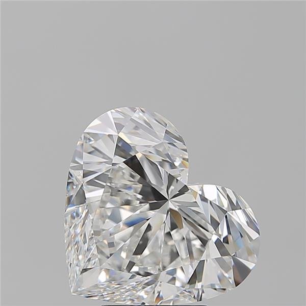 5.08ct F VS2 Rare Carat Ideal Cut Heart Diamond