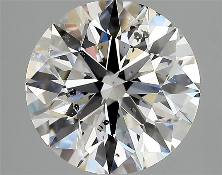 3.01ct E SI2 Rare Carat Ideal Cut Round Diamond