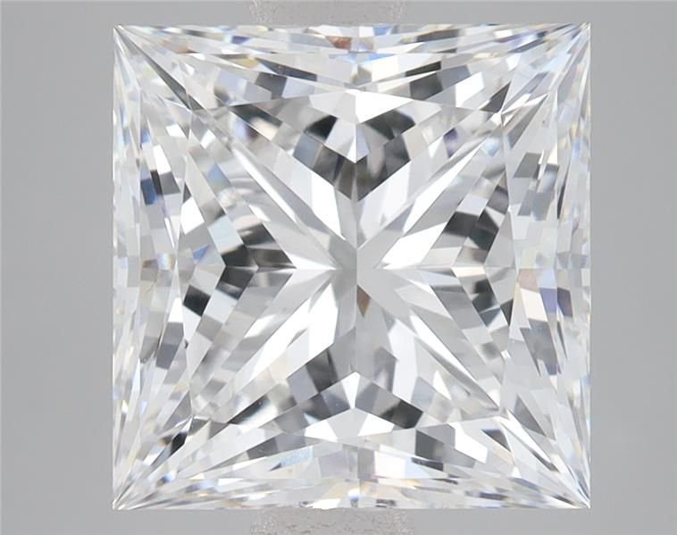 7.05ct F VS1 Rare Carat Ideal Cut Princess Lab Grown Diamond