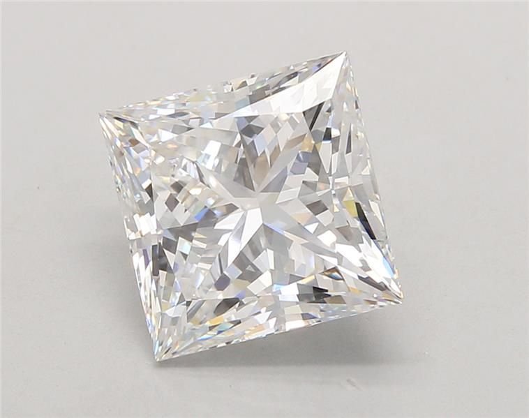 5.06ct E VVS2 Rare Carat Ideal Cut Princess Lab Grown Diamond