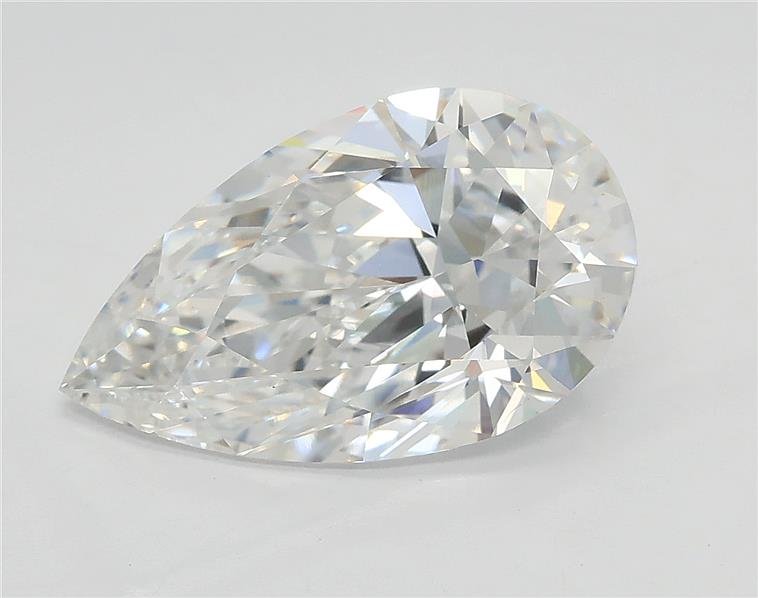 3.01ct E VS1 Rare Carat Ideal Cut Pear Lab Grown Diamond