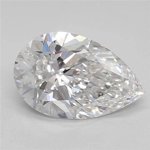 2.28ct E VVS2 Rare Carat Ideal Cut Pear Lab Grown Diamond