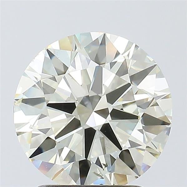 2.01ct K SI1 Rare Carat Ideal Cut Round Diamond