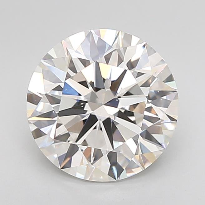 3.00ct F VS2 Rare Carat Ideal Cut Round Lab Grown Diamond