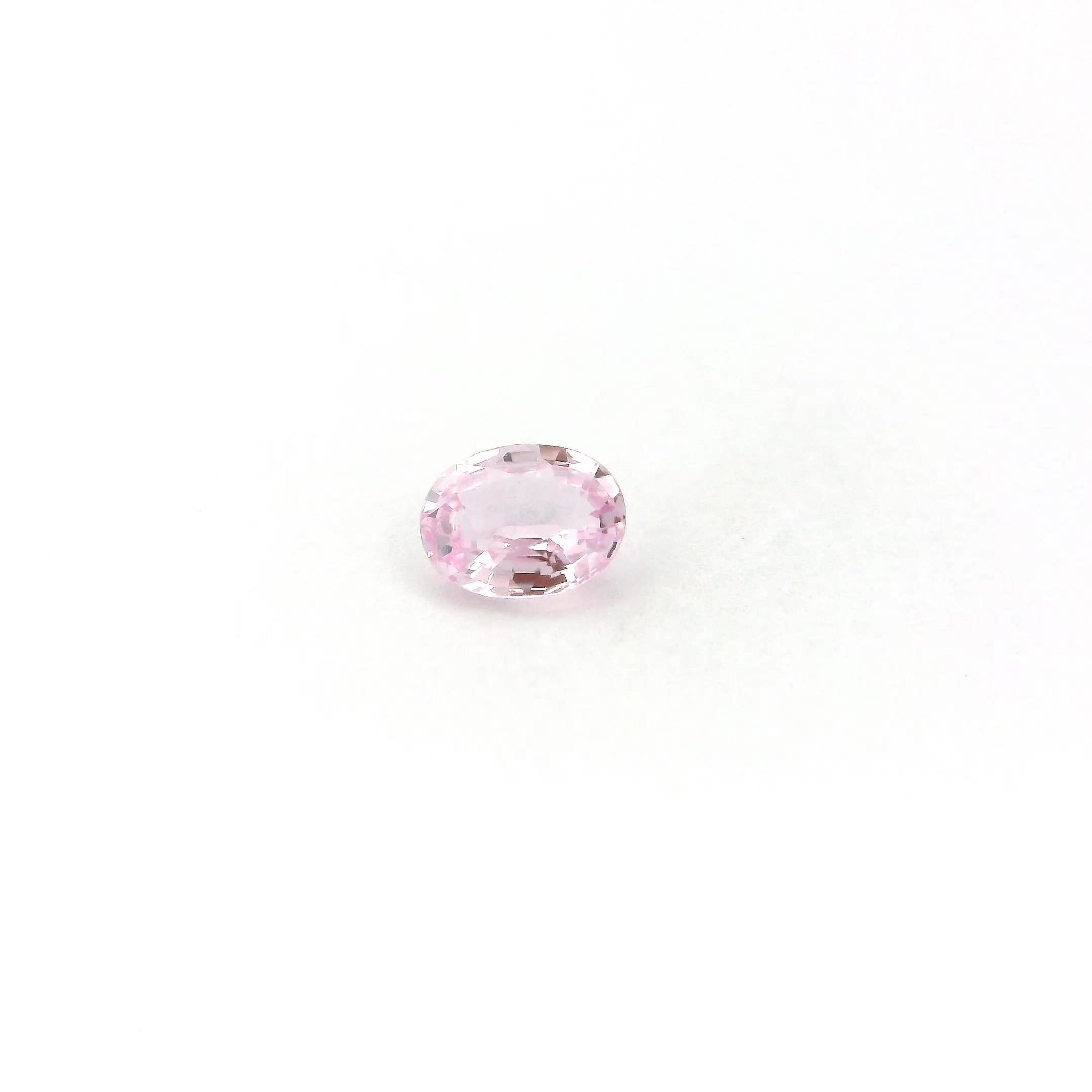 0.38 Carat Pink Oval Sapphire