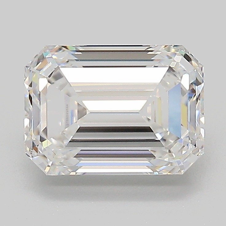 2.04ct D VS2 Excellent Cut Emerald Lab Grown Diamond