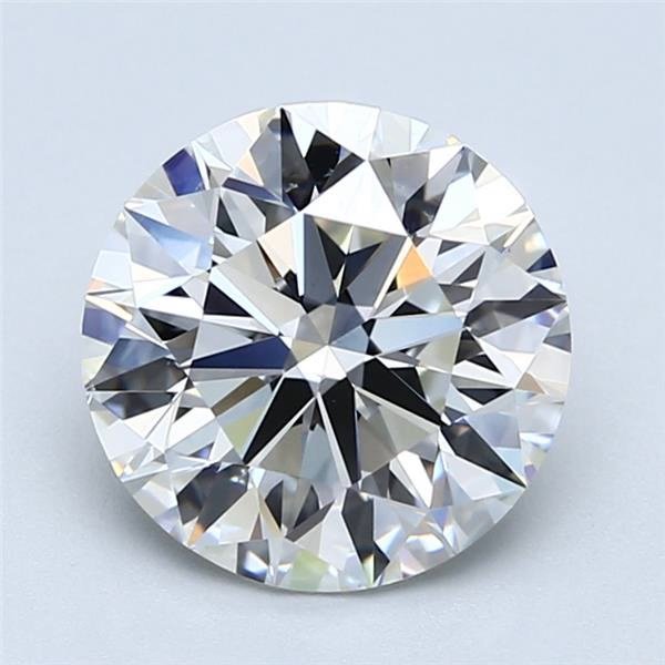 2.42ct H VS2 Rare Carat Ideal Cut Round Diamond