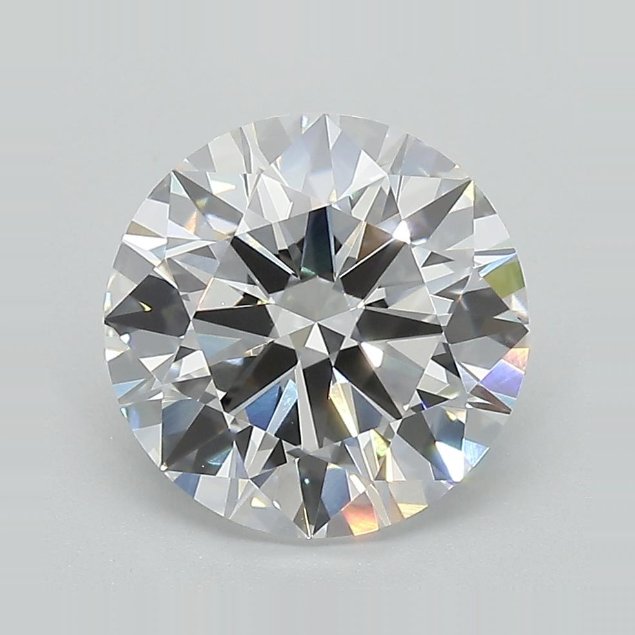 2.98ct E VVS2 Rare Carat Ideal Cut Round Lab Grown Diamond