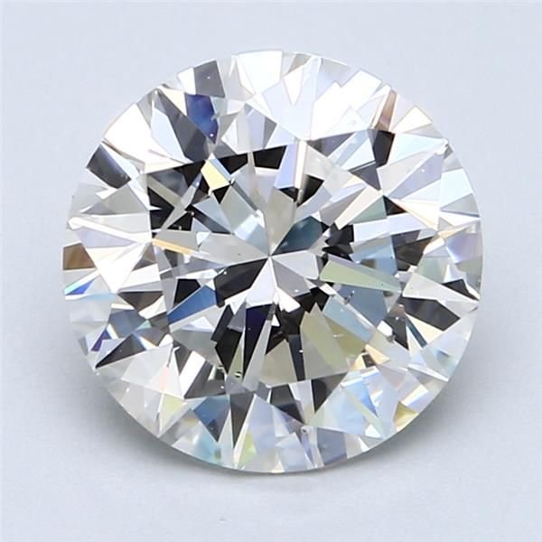 3.45ct G SI1 Rare Carat Ideal Cut Round Diamond