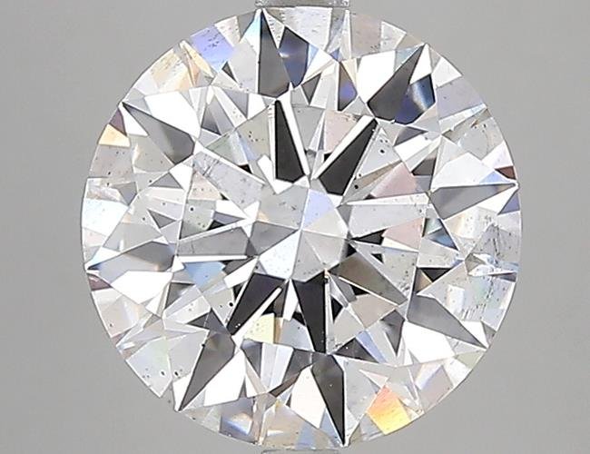 5.06ct F SI1 Rare Carat Ideal Cut Round Lab Grown Diamond