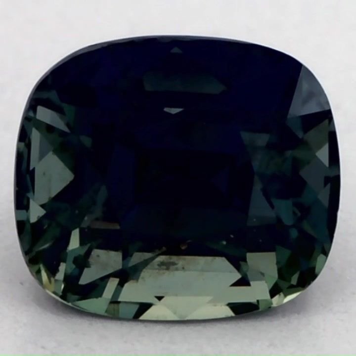 1.01 Carat Green Cushion Sapphire