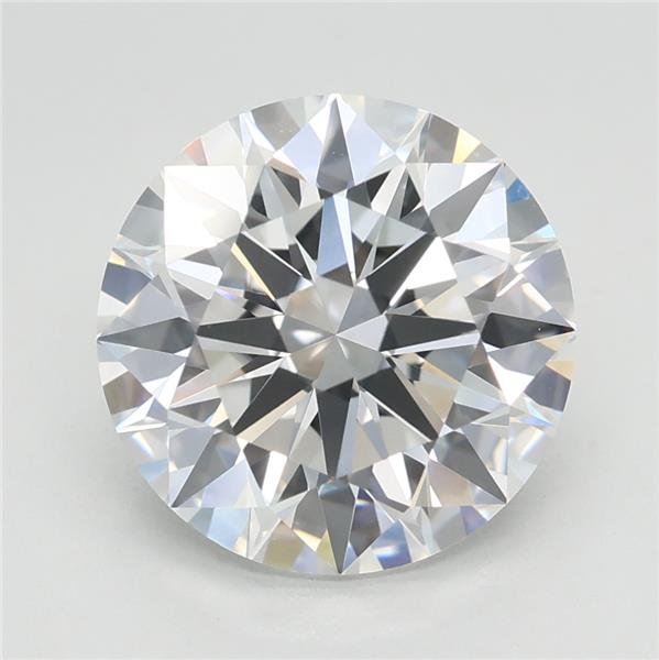 3.09ct E VS1 Rare Carat Ideal Cut Round Lab Grown Diamond