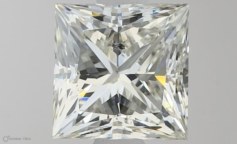 1.11ct K SI2 Rare Carat Ideal Cut Princess Diamond