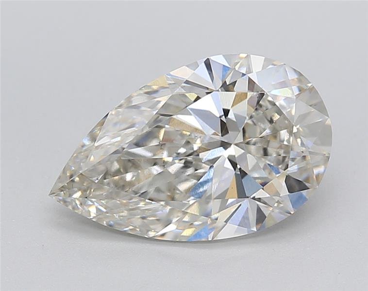 2.47ct H VS2 Rare Carat Ideal Cut Pear Lab Grown Diamond