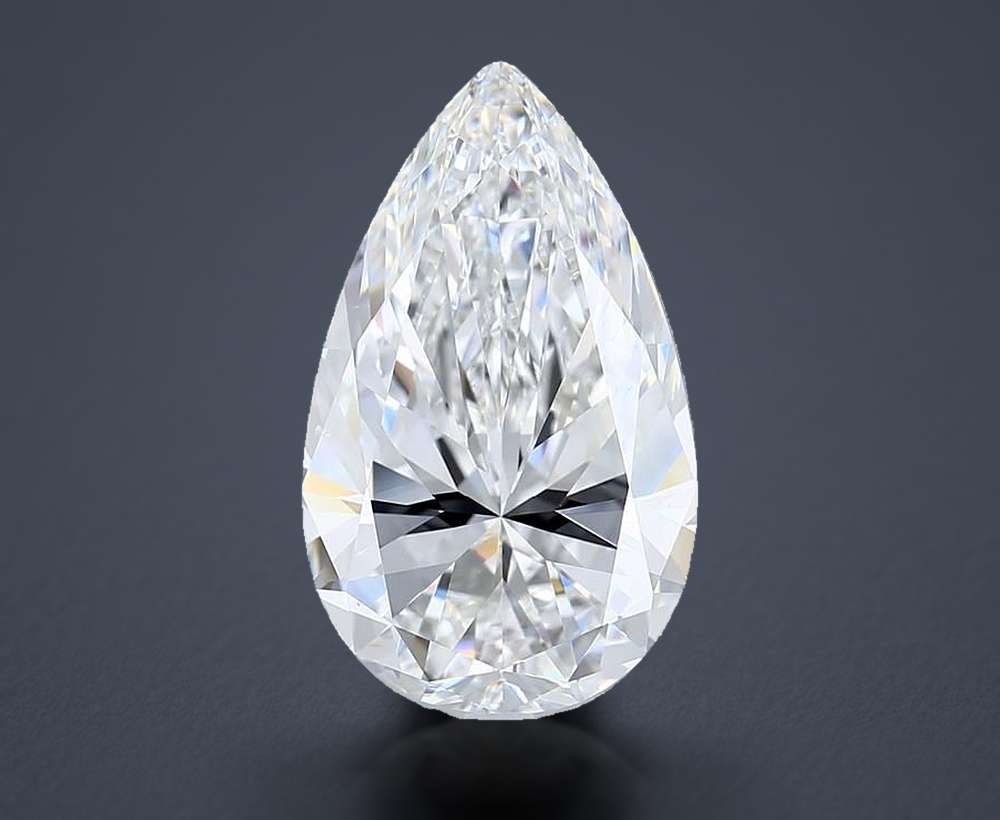 8.01 Carat Pear Natural Diamond