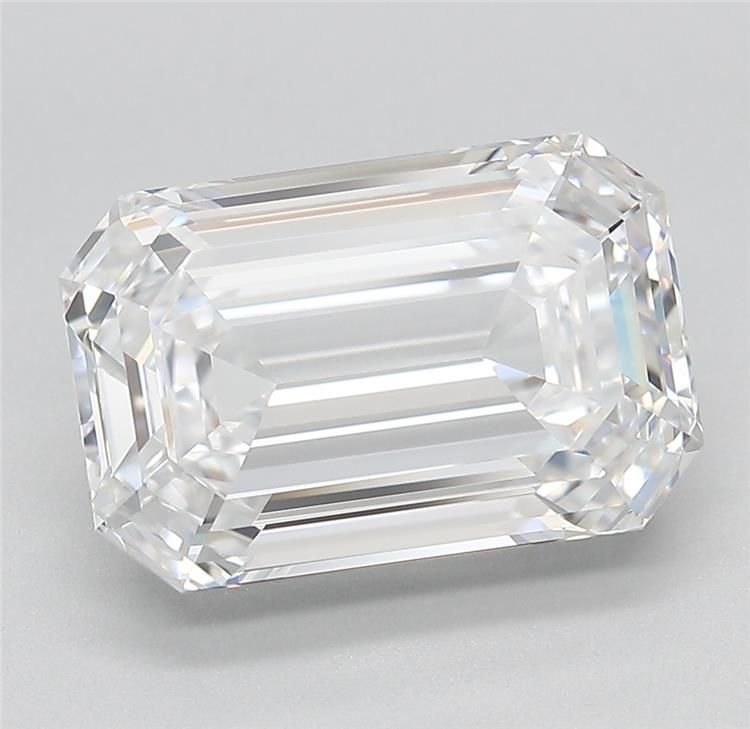 14.09ct F VVS2 Very Good Cut Emerald Lab Grown Diamond