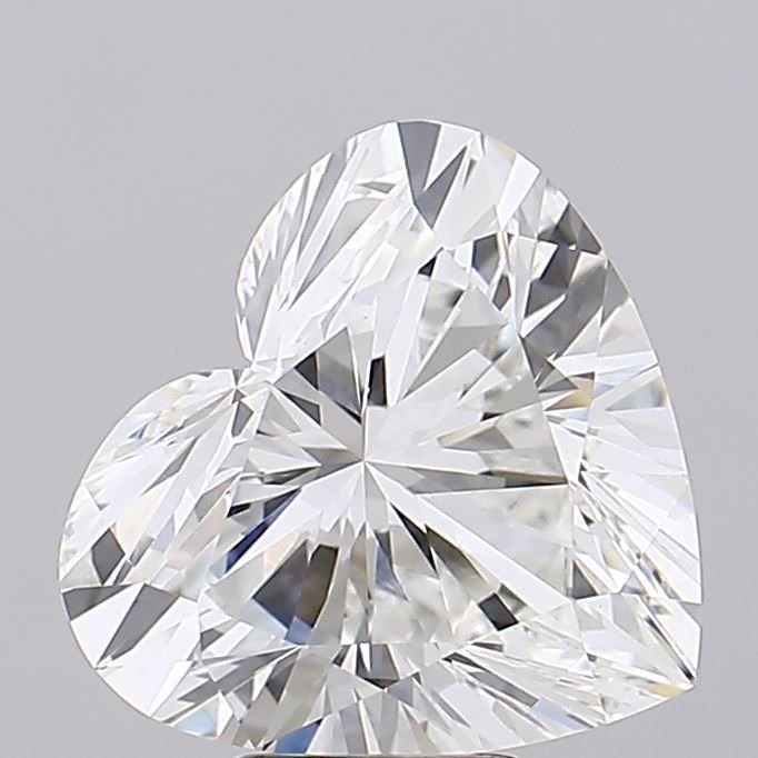 7.03ct F VVS2 Rare Carat Ideal Cut Heart Lab Grown Diamond