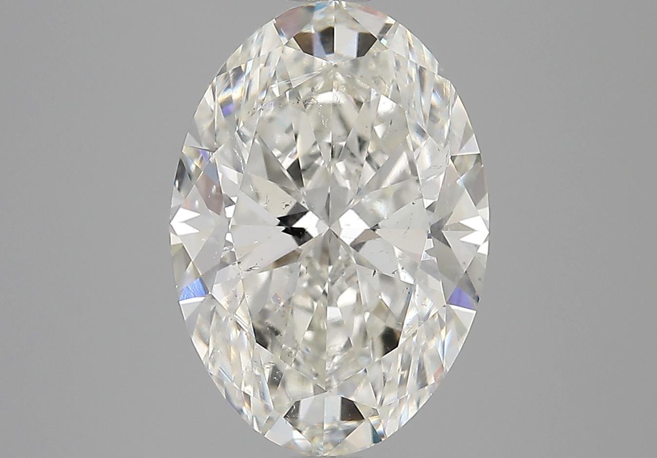 5.01ct J SI2 Rare Carat Ideal Cut Oval Diamond