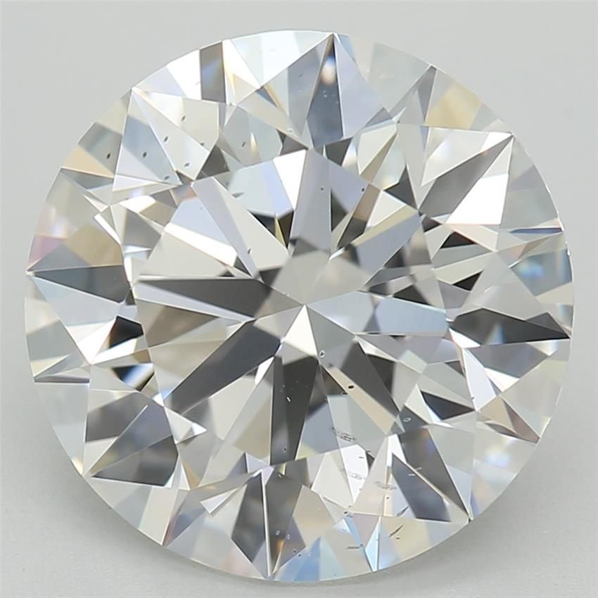 3.09ct E VS2 Rare Carat Ideal Cut Round Lab Grown Diamond