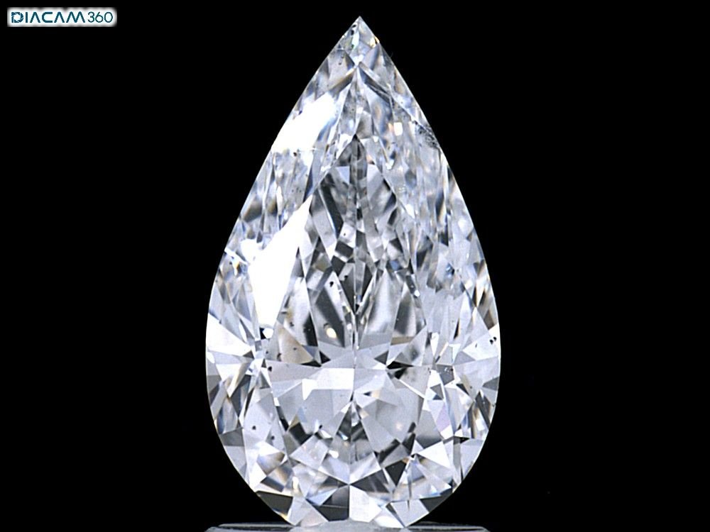 1.72 Carat Pear Natural Diamond