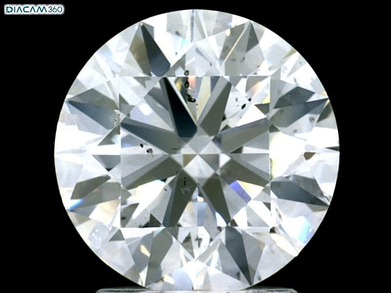 2.51ct E SI1 Rare Carat Ideal Cut Round Diamond