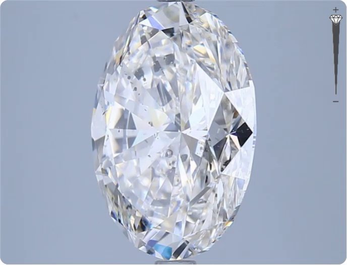 5.42ct H SI1 Very Good Cut Oval Diamond