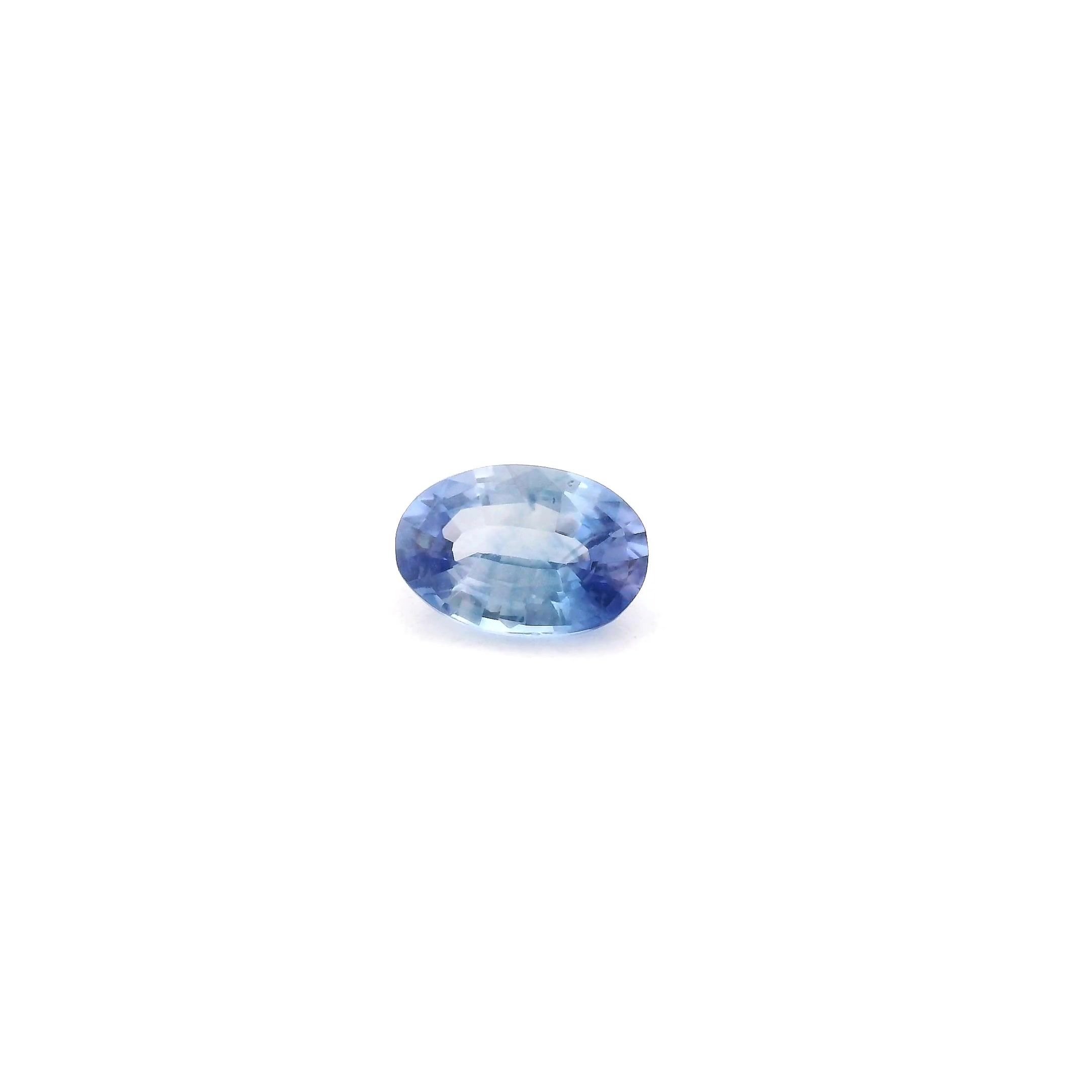 0.50 Carat Blue Oval Sapphire