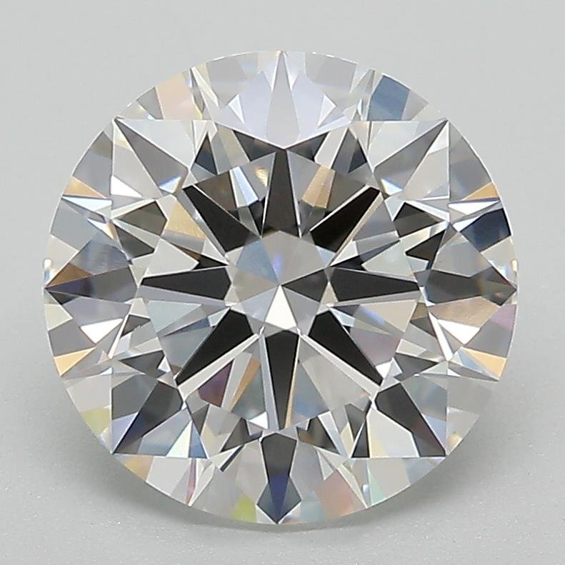 3.05ct D VS1 Rare Carat Ideal Cut Round Lab Grown Diamond