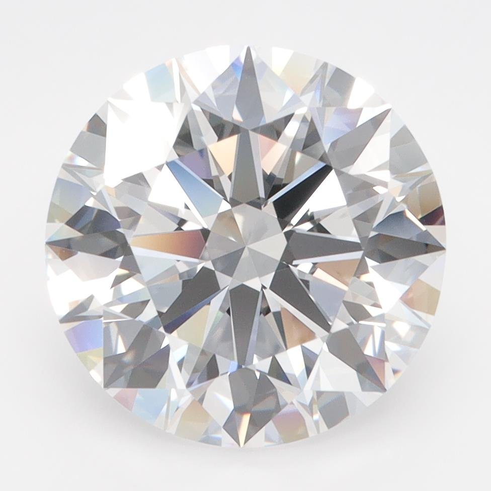 4.96ct D FL Rare Carat Ideal Cut Round Lab Grown Diamond