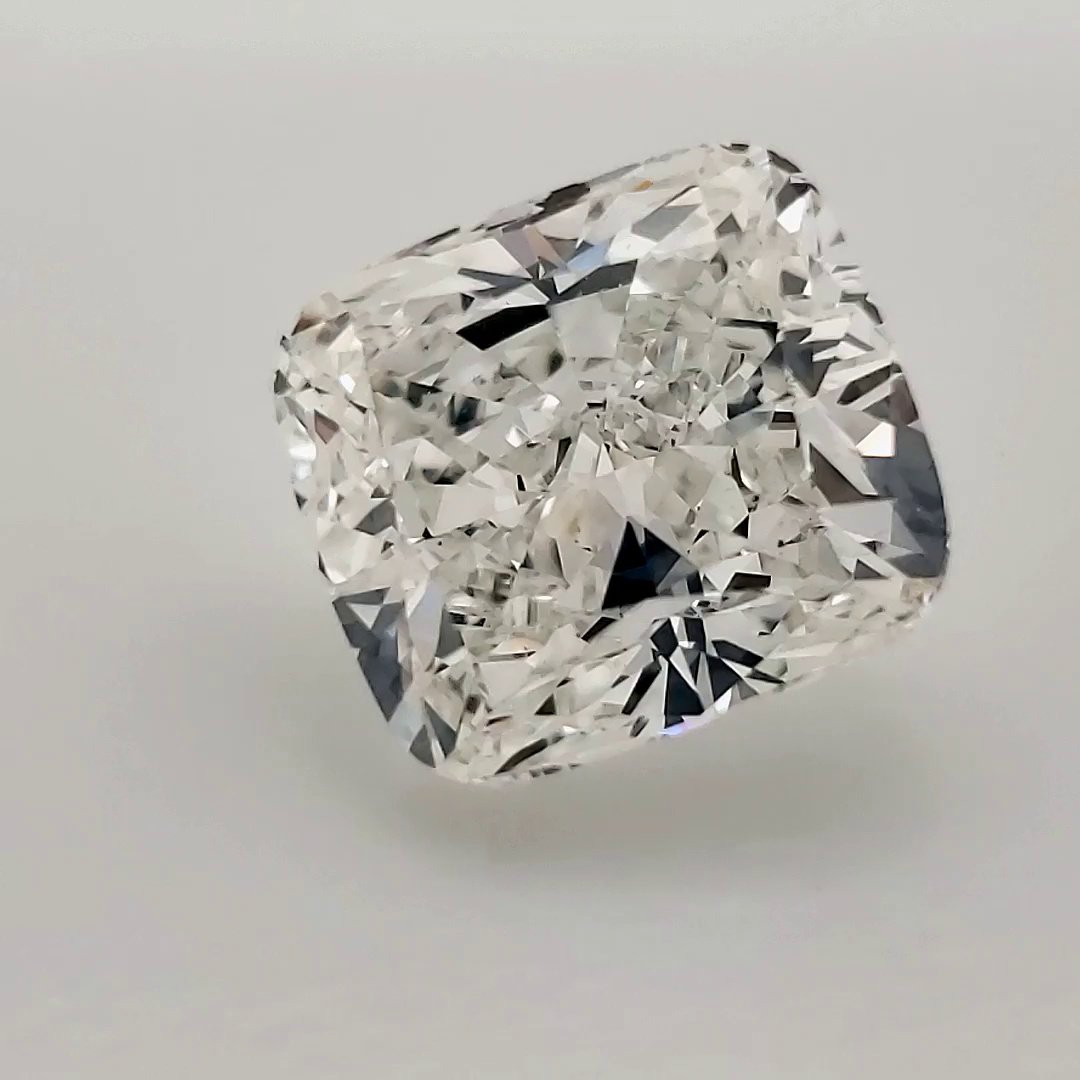 5.17ct H SI1 Very Good Cut Cushion Diamond