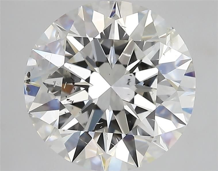 4.01ct H SI2 Rare Carat Ideal Cut Round Diamond