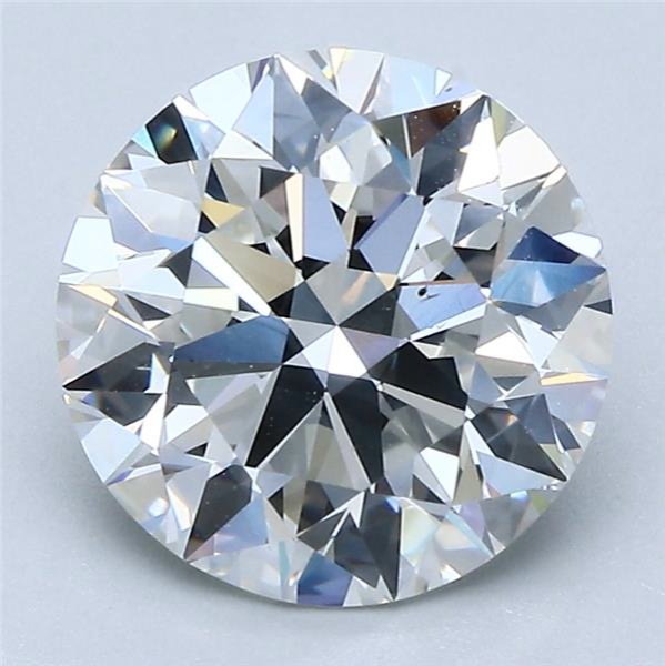 3.01ct G VS2 Rare Carat Ideal Cut Round Diamond
