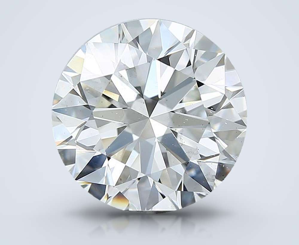 3.80 Carat Round Natural Diamond