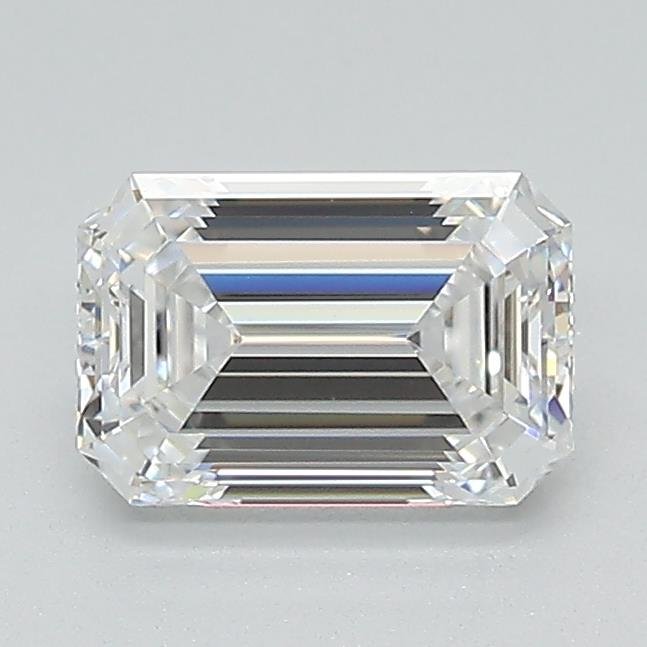 1.09ct D VVS1 Rare Carat Ideal Cut Emerald Lab Grown Diamond