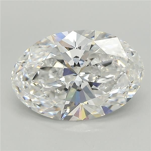 3.52ct D VS1 Rare Carat Ideal Cut Oval Lab Grown Diamond