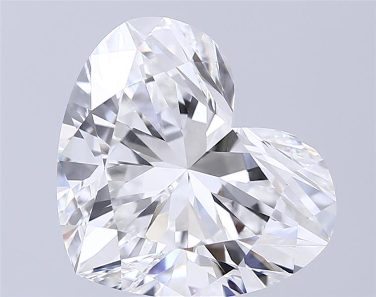 6.09ct F VVS2 Very Good Cut Heart Lab Grown Diamond