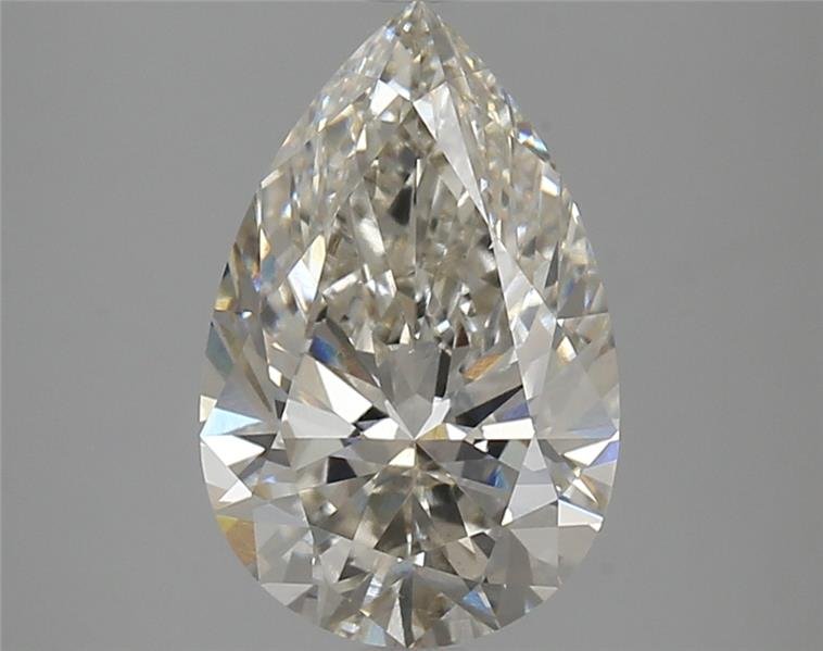 3.12ct I VS2 Rare Carat Ideal Cut Pear Lab Grown Diamond