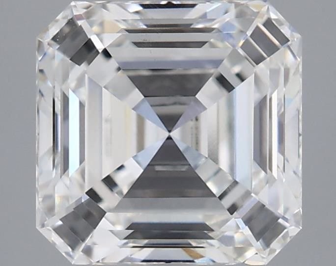 3.03ct F VS1 Rare Carat Ideal Cut Asscher Lab Grown Diamond