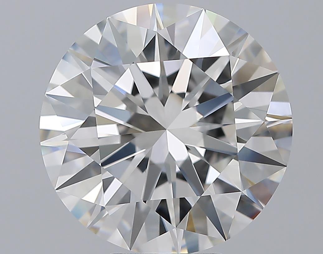 7.01ct F VVS2 Rare Carat Ideal Cut Round Diamond